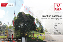 Guardian Goalposts Overhead Line Warning from CUBIS Systems