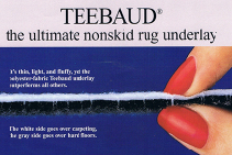 Teebaud Non-Skid Rug Underlay from De Poortere