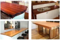 	Decorative Glulam Timber Benchtops for Kitchens by Dale Glass Industries	