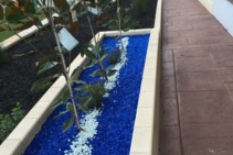 	Coloured Glass Rocks for Garden Beds by Schneppa Glass	