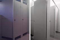 	Cement Sheet for Commercial Bathroom Cubicles by Flush Partitions	