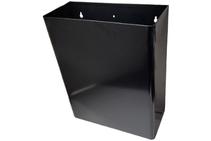 	Waste Receptacle Wall Mounted Black by Star Washroom	