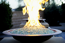 Decorative Glass for Fire Pits from Schneppa Glass