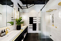 Grey Natural Stone Tiles - London Black from RMS Marble