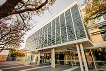 Clear Laminate Louvre Facade for Schools from Safetyline Jalousie