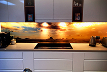 Printed Splashback for DIY Kitchen from Innovative Splashbacks