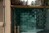 	Moss Green Ceramic Wall Tiles by MDC Mosaics	
