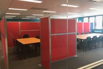 	Modular Office Cubicles from Portable Partitions	
