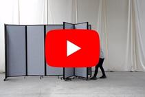 	Portable Room Dividers with Wheels by Portable Partitions	