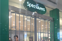 Commercial Concertina Shutters for Specsavers from Trellis Door Co
