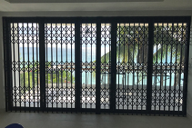 High-End Retractable Security Shutters for Hotels from Trellis Door Co
