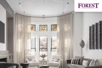 	Bendable Curtain Rods for Homes by Forest Drapery	