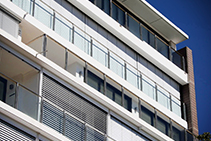Automatic External Venetian Sun Shades from Maxim Louvres