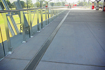 Stainless Steel Drainage Channels for Sports Fields from ACO