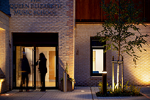 Modern Bollard Illumination for Historical School by WE-EF