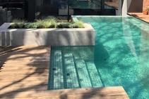 	Embossed Porcelain Mosaic Pool Tiles by MDC Mosaics	