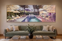 	Swimming Pool Painting on Canvas by SOHO Galleries	