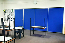 Stacking Operable Walls for Public School by Bildspec