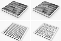 Airflow Floor Panels with Directional Flow from Tate