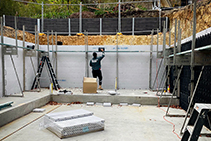 Class 4 Reinforced Concrete Walls and Insulation with ZEGO
