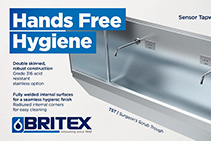 Hands-free Commercial Stainless Steel Tapware by BRITEX