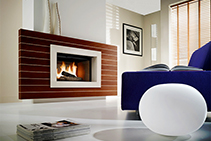 Modern Wood Burning Fireplace Design by Cheminees Chazelles