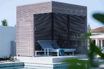 	Woodgrain Finish Aluminium Privacy Screens by DECO Australia	