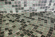 Bisazza Glass Mosaic Tiles Installed with LATICRETE