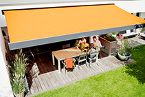 Awnings Featuring Recycled Fabrics from Blinds by Peter Meyer