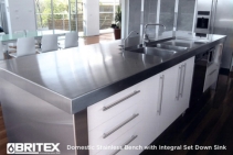 	Custom Sink & Benchtop for Domestic Kitchens by Britex	