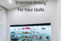 Visual Merchandising with Textured Panels by 3D Wall Panels