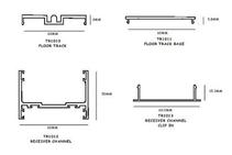 	Glazing and Door Track Sections by Aluminium Partition Systems	
