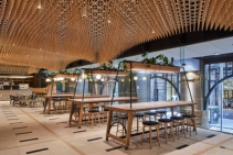 	Custom Routed Acoustic Plywood Ceiling Panels by Keystone Linings	