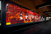 Lunar New Year Public Artwork by Chris Yee with Axolotl