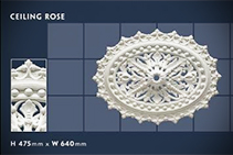 Plaster Ceiling Rose - 14 - 475 x 640mm by CHAD Group