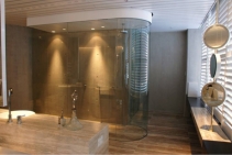 	Curved Glass Enclosure for Showers by Bent & Curved Glass	