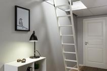 	Ceiling Storage System for Small Rooms by Attic Ladders	