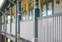 Primed Treated Pine Railing from Hazelwood & Hill