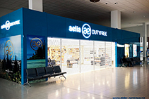 Folding Security Shutters for Airport Duty-Free from Trellis Door Co