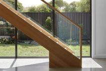 	Glass and Victorian Ash Staircase by S&A Stairs	