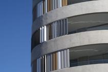 	Powder-coated Vertical Fins by Maxim Louvres	