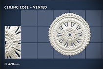 Vented Ceiling Roses - 08v from CHAD Group