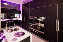 Contemporary Kitchen with Perspex Frost from Mitchell Group