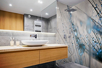 Designer High-Impact Bathroom Splashbacks from Nover