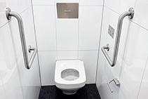 Wall Mounted Ceramic Ambulant Accessible Pan from Britex