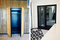 Custom Glass Entry Doors for Cool Rooms from TIGP