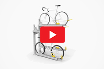 Double-tier Bike Parking Spaces from Cora Bike Rack