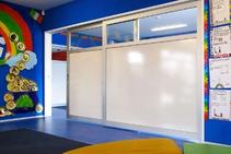 	Cavity Sliders with Whiteboard and Glass Doors for Schools by CS Cavity Sliders	