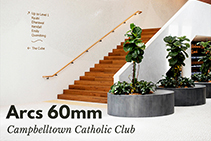 Arcs 60mm for Campbelltown Catholic Club by 3D Wall Panels