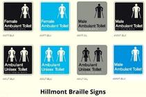 	Tactile Braille Signages for Ambulant Toilets by Hillmont Engraved Signs	